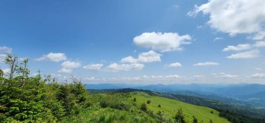 Dağlardaki güzel yaz manzarası