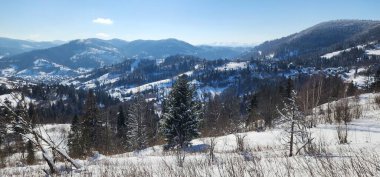 Dağların güzel manzarası