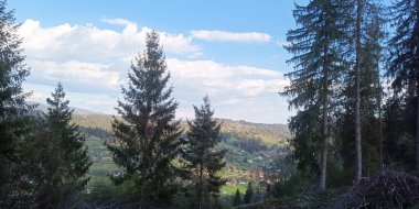 Dağların güzel manzarası