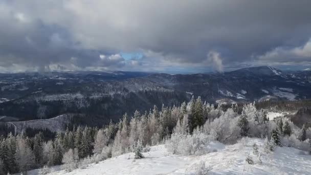 Schöne Aussicht Auf Die Berge — Stockvideo