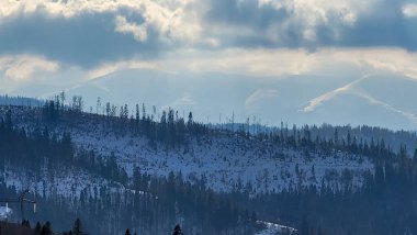 Slovakya 'da güzel bir dağ manzarası