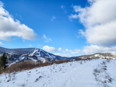 Karpat dağlarında bir dağ manzarası