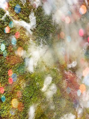 Kar ve kar taneleriyle dolu Noel arkaplanı