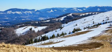 Karlı güzel kış manzarası