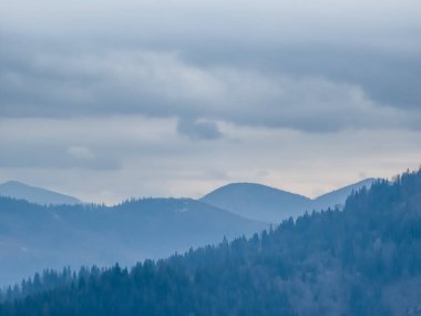 güzel kış manzara Dağları
