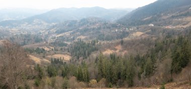 Dağların güzel manzarası