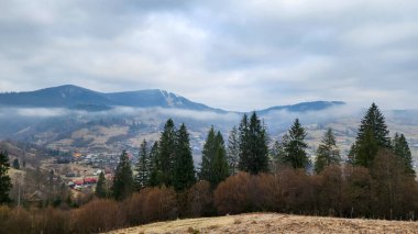 Sonbahar mevsiminde Karpat Dağı, Ukrayna
