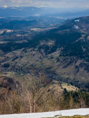 Karpat Dağları 'ndan güzel manzara, Romanya