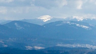 Dağların güzel manzarası