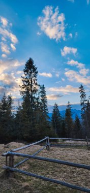 Dağların güzel manzarası