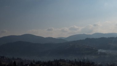 Karpatlar 'daki dağ sırası.