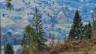 Dağların güzel manzarası