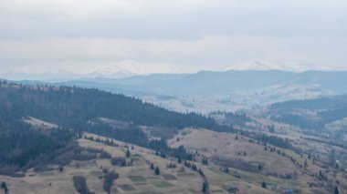 Sonbahar mevsiminde Karpat Dağları. ukraine.