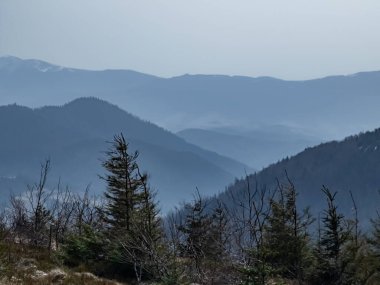 Dağların güzel manzarası