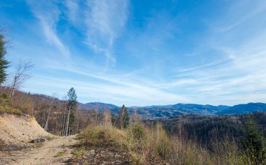 Dağların güzel manzarası