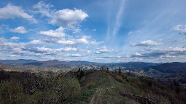 Karpatlar 'ın panoramik manzarası