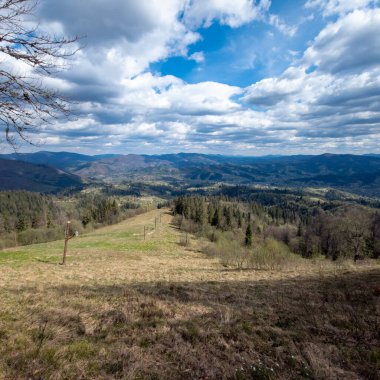 Karpatların dağları manzarası, Ukrayna