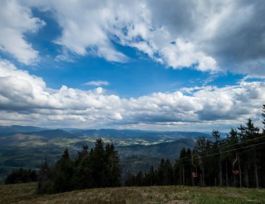 Karpat Dağları 'nın güzel manzarası