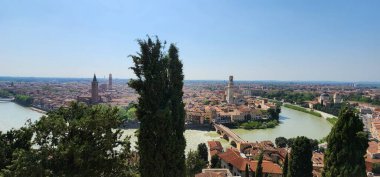 Katedral kulesinden Venedik 'in panoramik görüntüsü