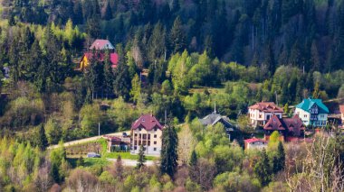 Romanya 'daki Karpat Dağları' nın güzel manzarası