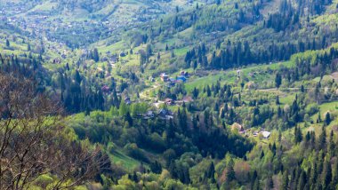 Dağların güzel manzarası