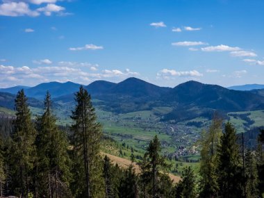 Ukrayna 'nın dağlarındaki güzel manzara