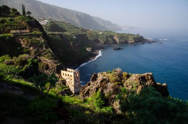 La gomera sahilindeki güzel deniz manzarası, tenerife