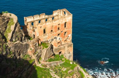 İsrail 'in kuzeyindeki Akdeniz' in güzel kıyıları.