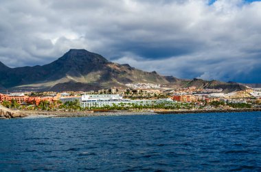 Kanarya adasında deniz manzarası, tenerife, İspanya.