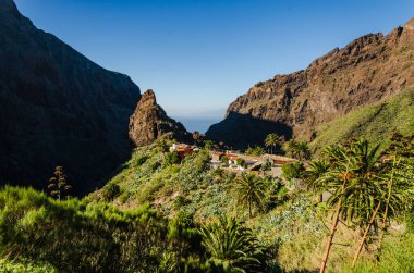 Dağlarla, dağlarla, doğayla, seyahatlerle, kanarya adalarıyla güzel bir manzara.
