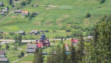 summer landscape of the ukrainian carpathians in the mountains