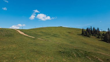 Karpat dağlarındaki dağ manzarası