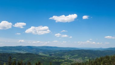 Dağların güzel manzarası