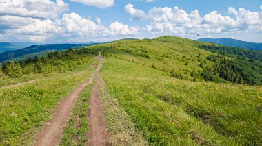 Karpatlar manzarada yaz