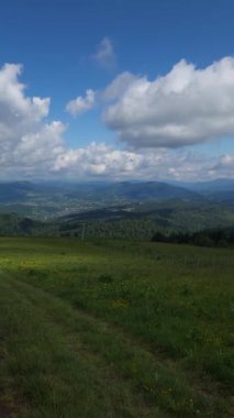 Ukrayna 'daki güzel dağ manzarası