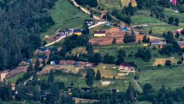 Dağların güzel manzarası