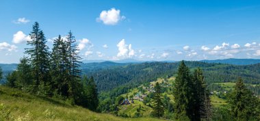 Dağdaki Karpatlar 'ın manzarası