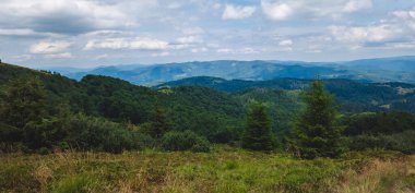 Ukrayna Karpatlarının güzel dağ manzarası