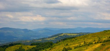 Dağ manzarası çok güzel. Ukrayna, Karpatlar.