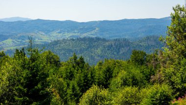 Hırvat dağından Koboj köyüne manzara