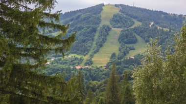 Alplerdeki dağların manzarası