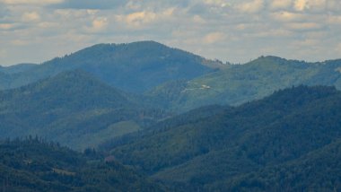 Dağların güzel manzarası