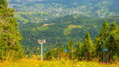 Avusturya 'daki Alpler' in güzel manzarası