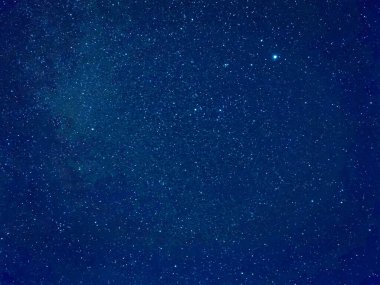 Gece gökyüzünde, yıldızlarda ve galakside Samanyolu