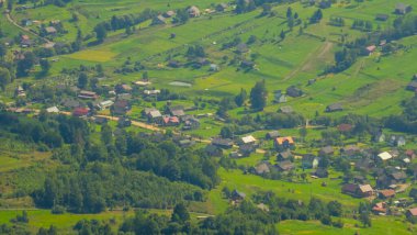 Yaz gününde hava manzarası