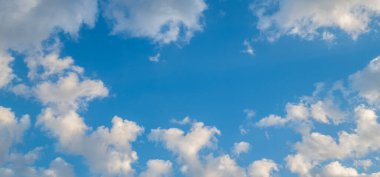 Bulutlu mavi gökyüzü