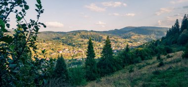 Karpat Dağları 'nın güzel manzarası.