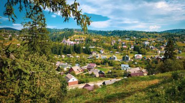 Eski Kocec kasabasının tepesinden manzara