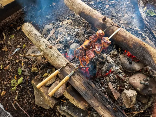 Ateş yakmak, yemek pişirmek, ateşte barbekü yapmak..