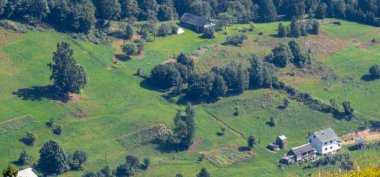 Alman Alpleri 'ndeki Weweser köyü - schenzz - schenzell - appenzell - appenzell -